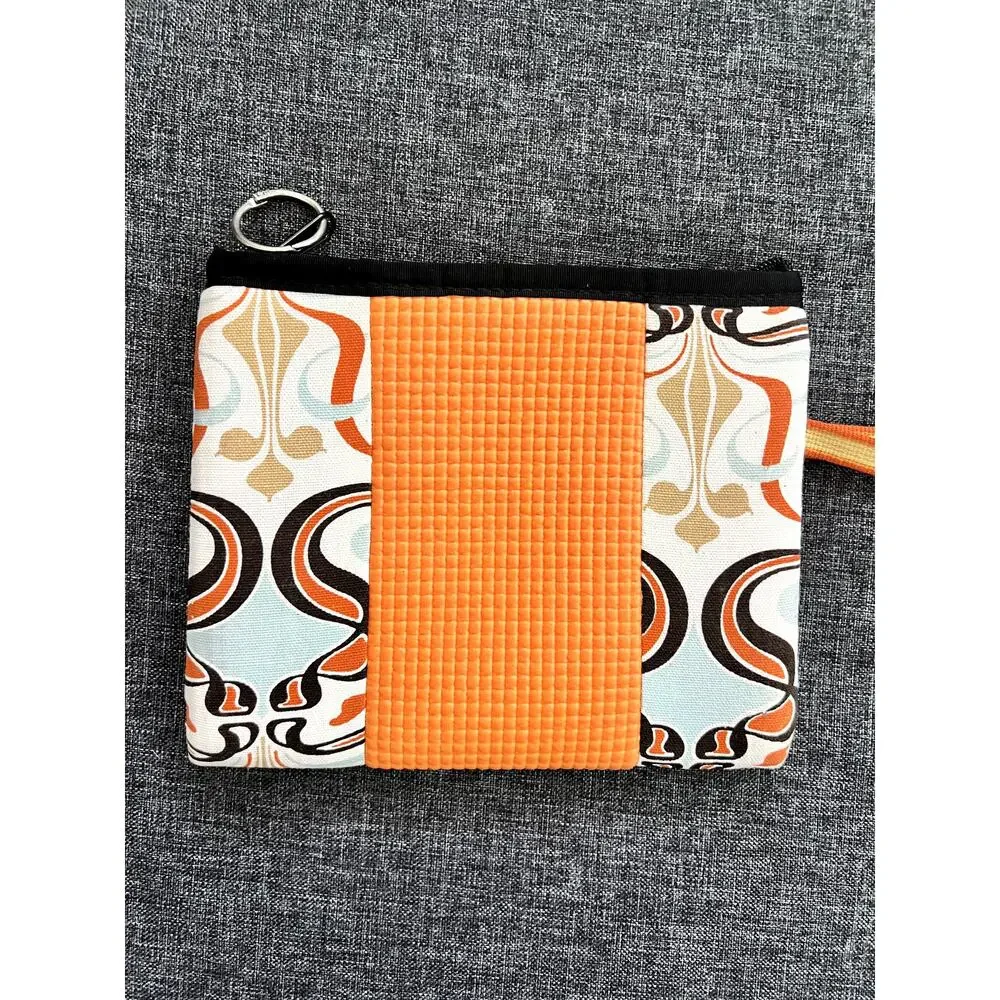 O Loves M Orange Geometric Home Decor Fabric